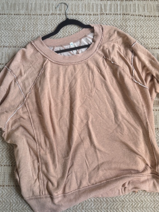 FP Movement by Free People Tops - Free people Crewneck Women's Top in Dusty Pink